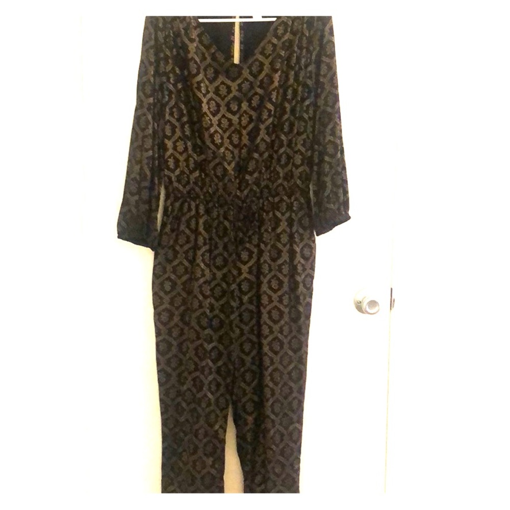 Black and Gold Jumpsuit